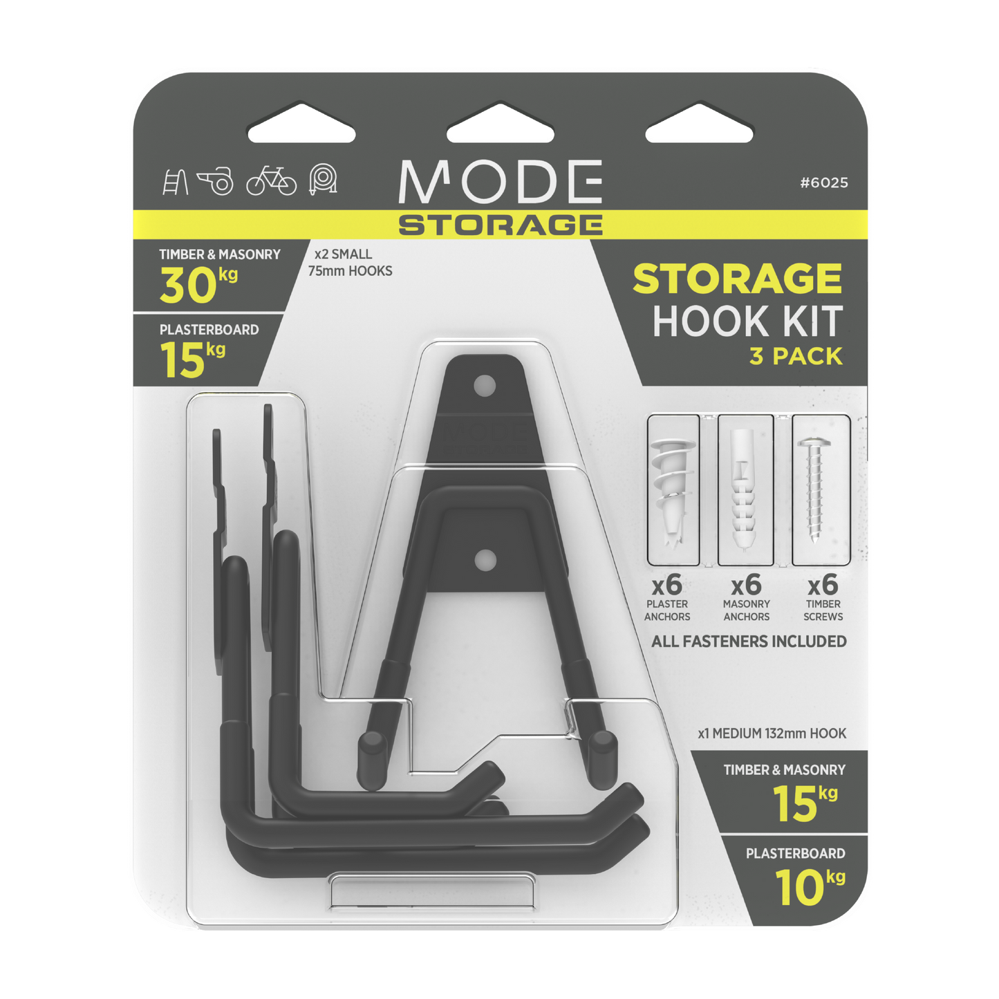 Storage Hook Kit - 3 Pack