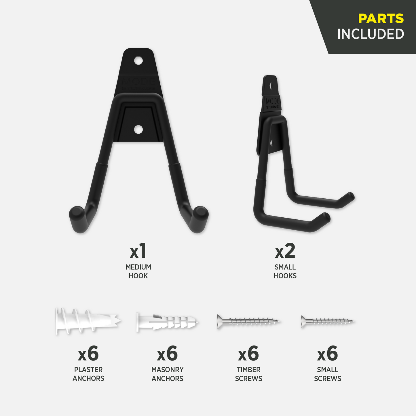 Storage Hook Kit - 3 Pack