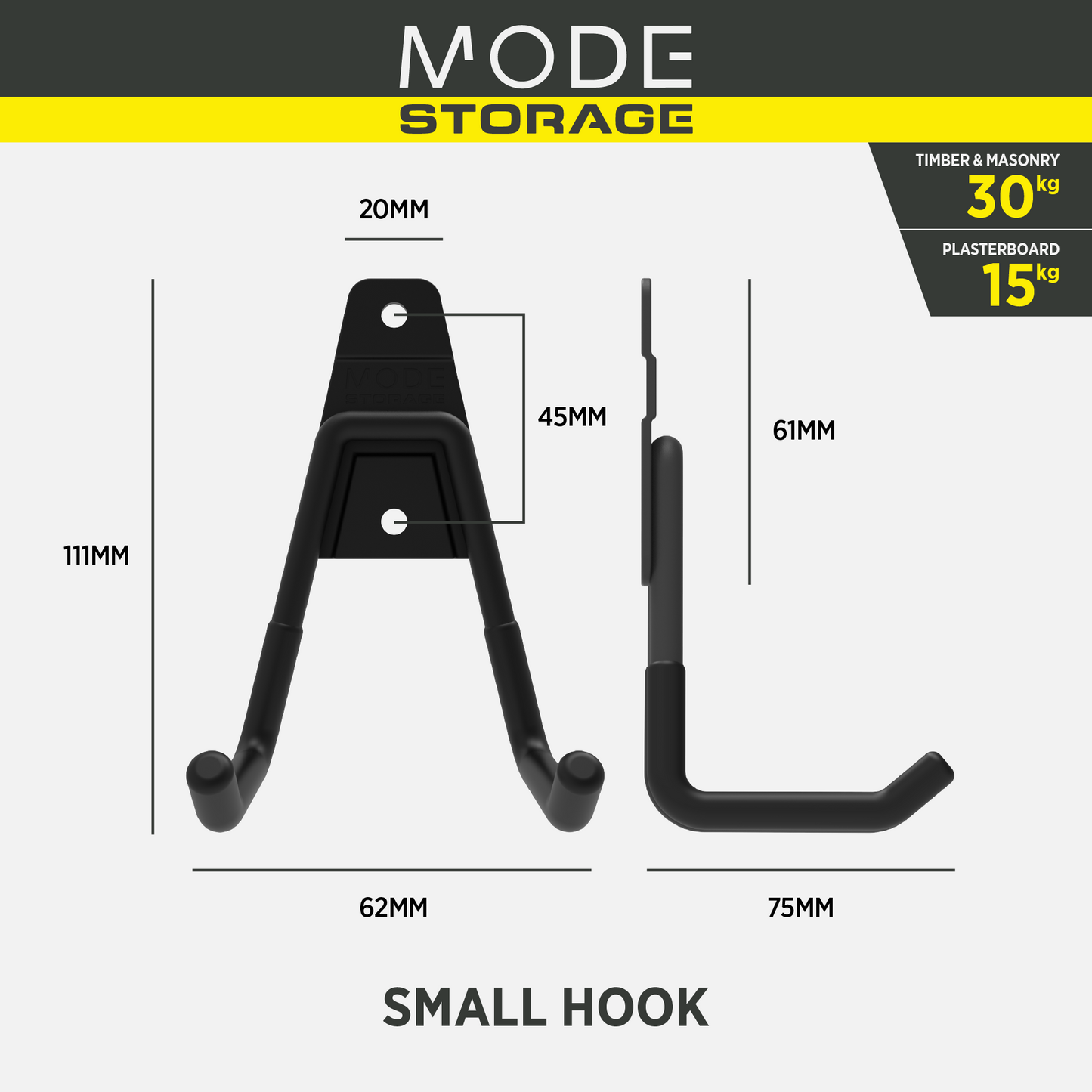 Storage Hook Kit - 3 Pack